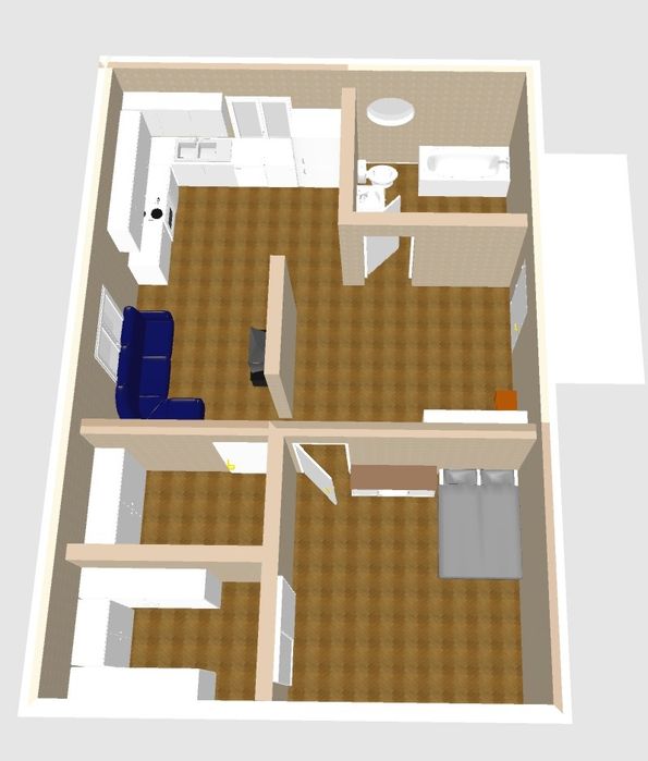 Планировка квартиры + 3D-модель | Дизайн планировки