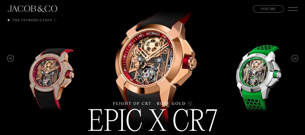 Кварцов мъжки часовник Epic X CR7 Jacob & Co