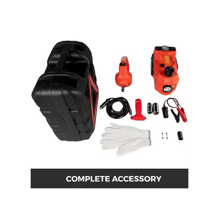 Комплект 3в1 250W Електрически крик до 5Т, гайковерт и компресор 12V