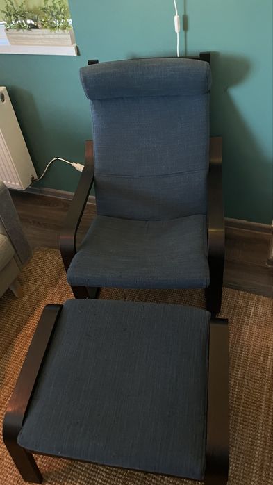 Fotoliu si taburet IKEA POANG