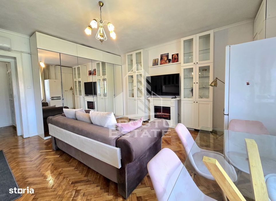 Apartament cu 2 camere, complet renovat si mobilat, zona centrala