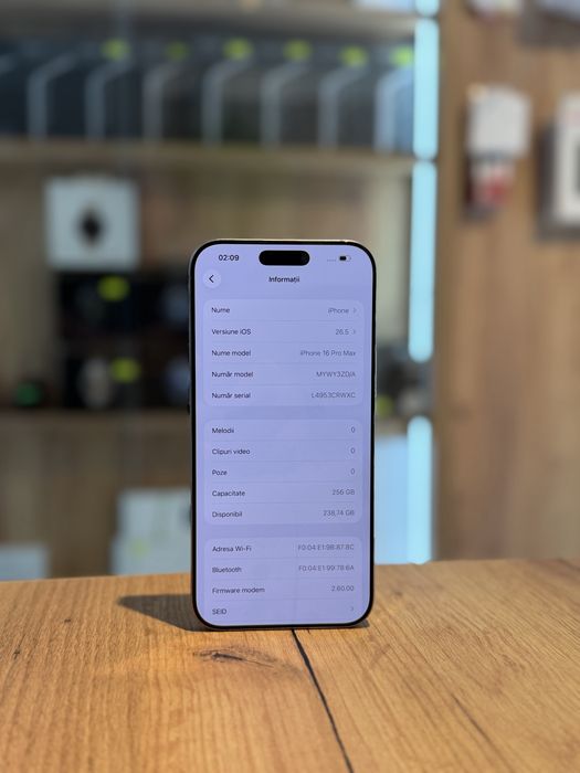 iPhone 16 Pro Max 256Gb /Baterie 90%/Garantie 12 luni @atsgsm.ro
