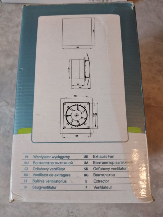 Вентилятор Escudo 125 Awenta