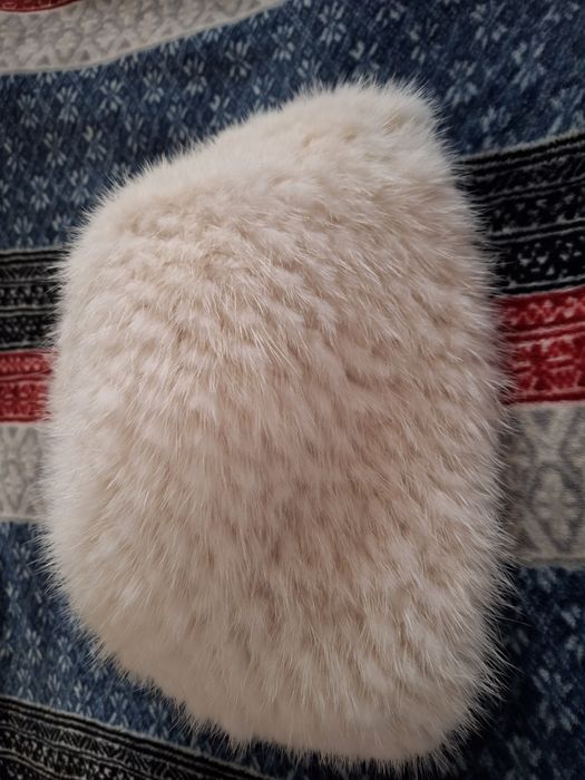 Шапка естествен косъм визон