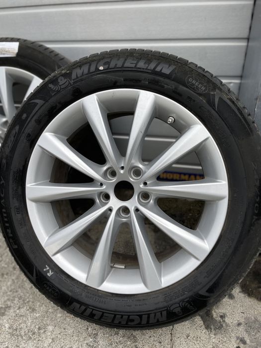 Jante BMW seria 5 G30 seria 7 G11 G12 cu anvelope si senzori pe 18