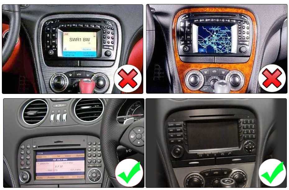 Navigatie Android 14 Mercedes SL R230 2001 2012 1/8 Gb CarPlay +CAMERA