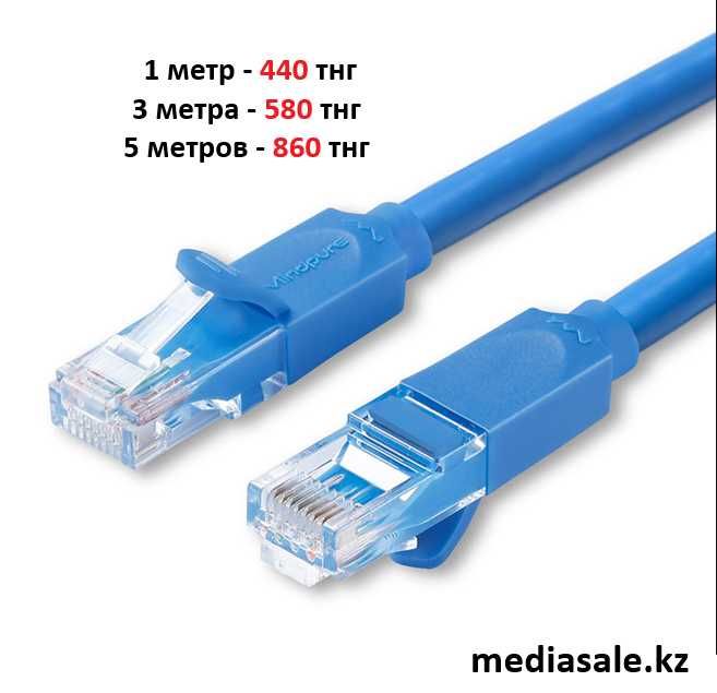 Патчкорд кабель для интернета Mindpure Cat6