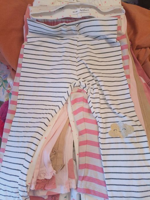 pantaloni bebe/set colanti  bebe /set  pantaloni colanți noi 86 cm