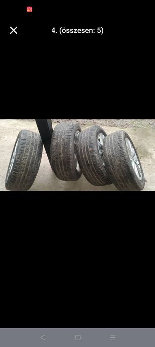 Vând jenti 5x112 R16 cu cauciucuri 205 55 r16