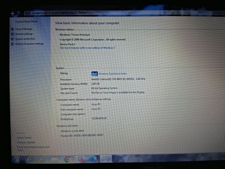 Asus лаптоп ,работещ