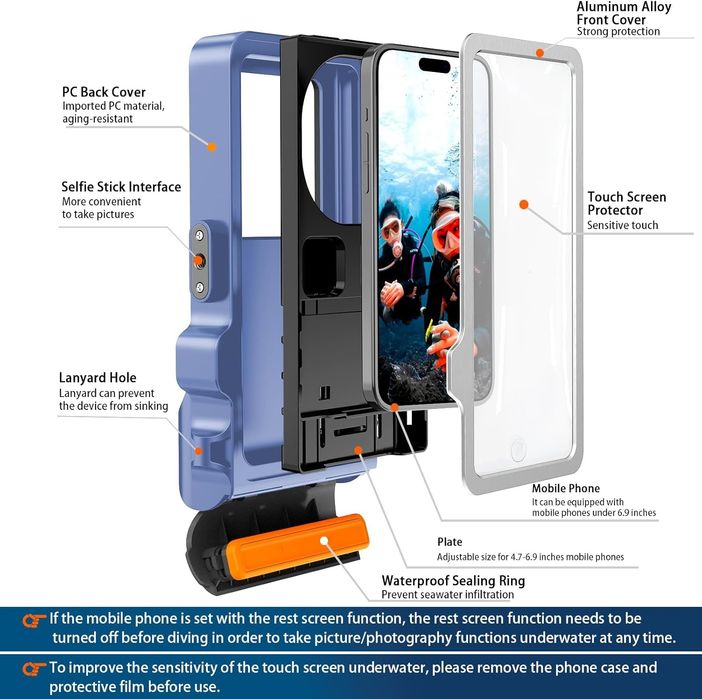 Husa subacvatica telefon