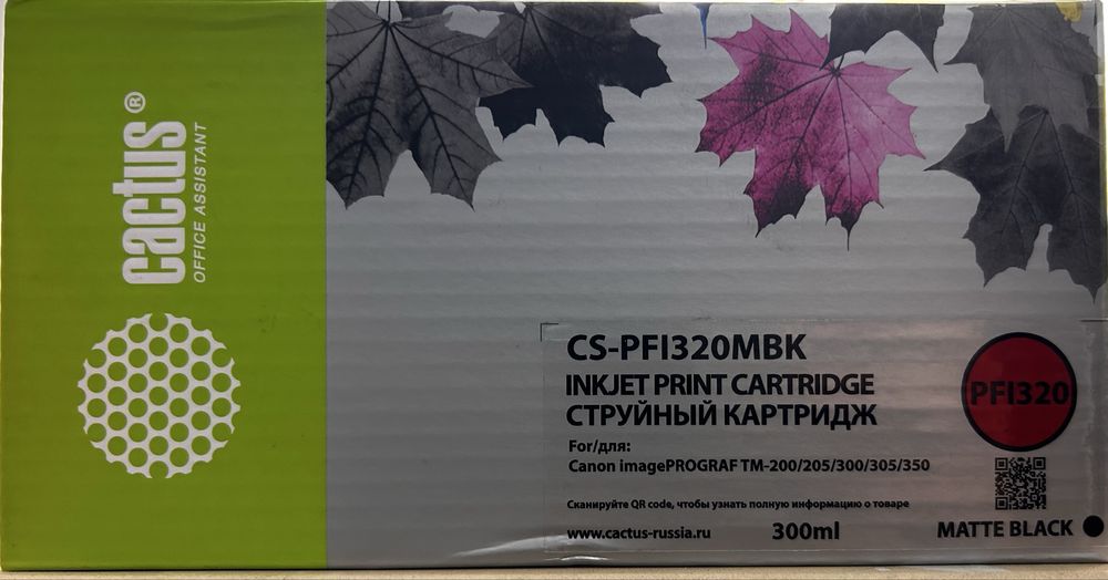 PFI-320MBK для струйных принтеров/МФУ imagePROGRAF TM-200/TM-200 MFP