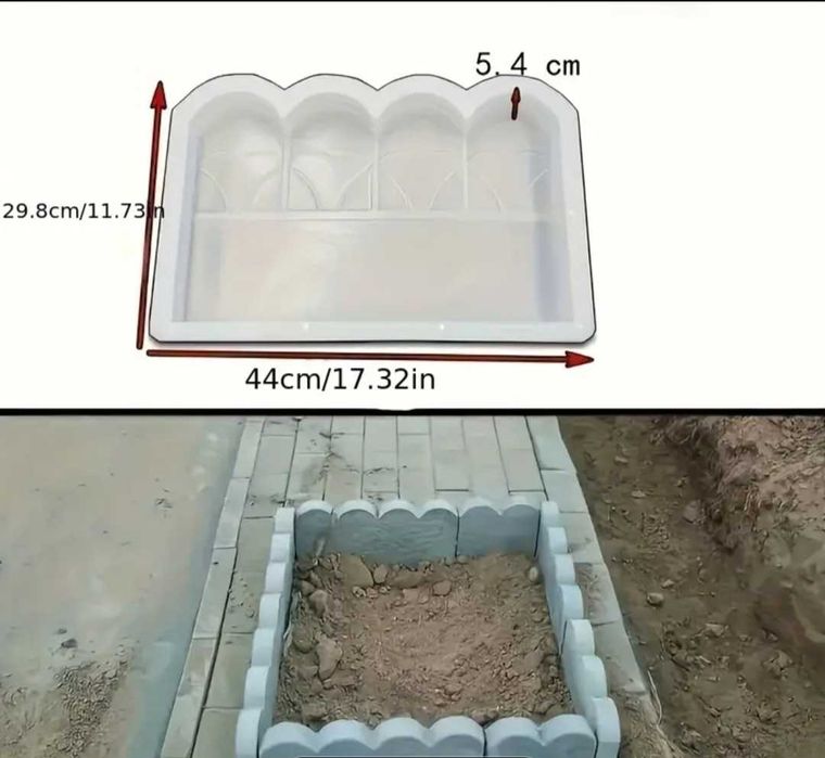 Форма за изливане на циментови плочки