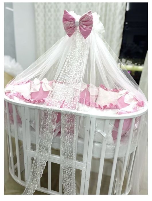 Продам бортики из 12 подушек + балдахин + держатель для балдахина