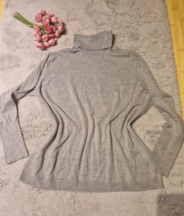 Pulover pufos Violeta by Mango, mărimea XL