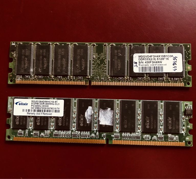 Placute memorie PC-DDR1 / panglica
