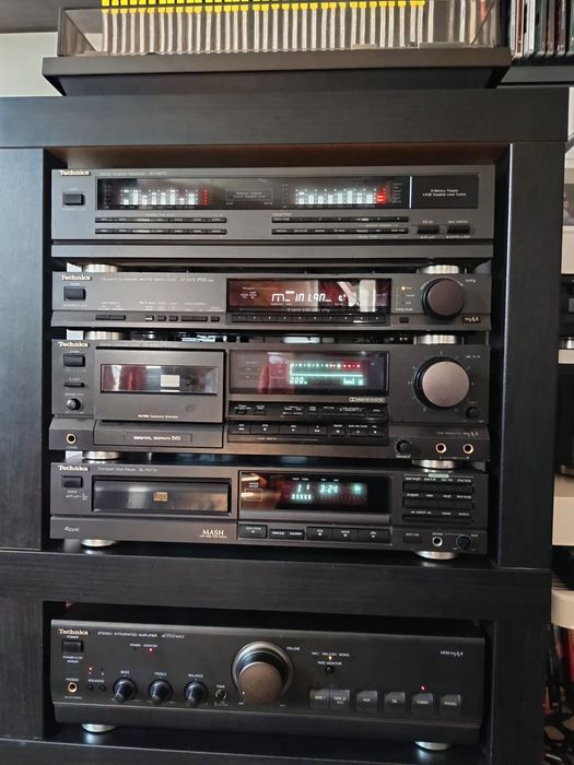 Technics, casetofon deck RS 565 PXS Cap, și compact disc player SL P277A