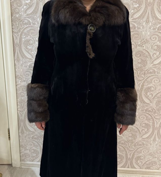Шуба из стриженной норки