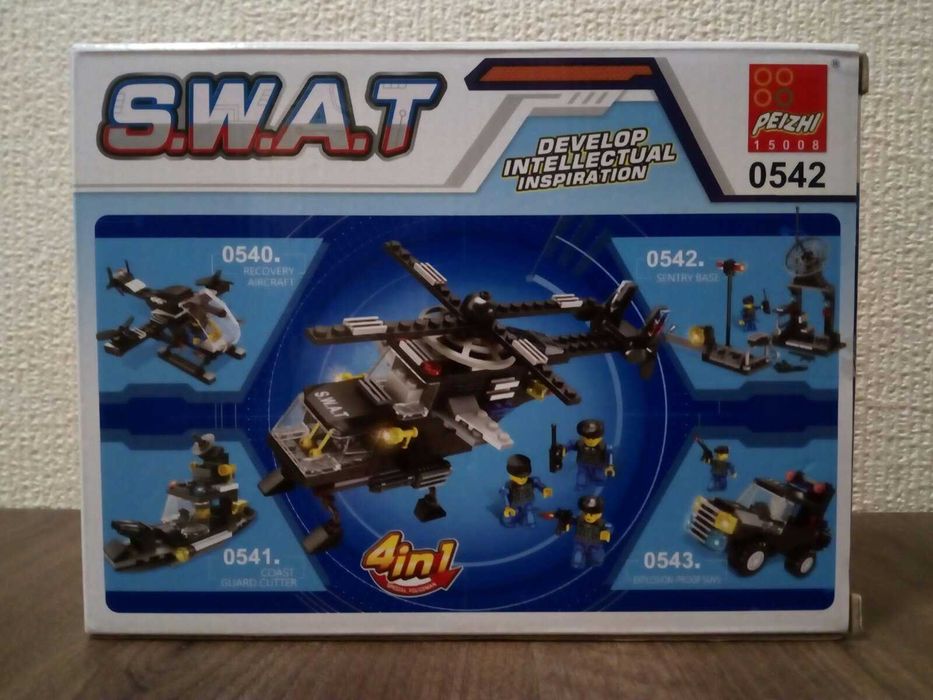 Lego 42147,Playmobil АТВ 9491 и 10930.Нови конструктори SWAT 0542,0417