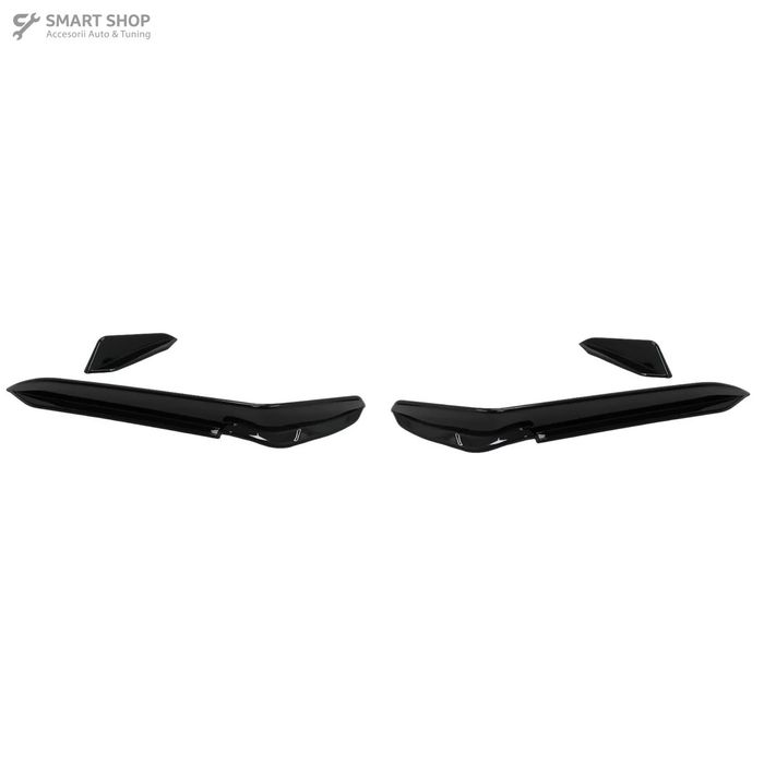 Ornamente bara fata flapsuri VW Golf 7.5 R Hatchback (2017-2020) Negru
