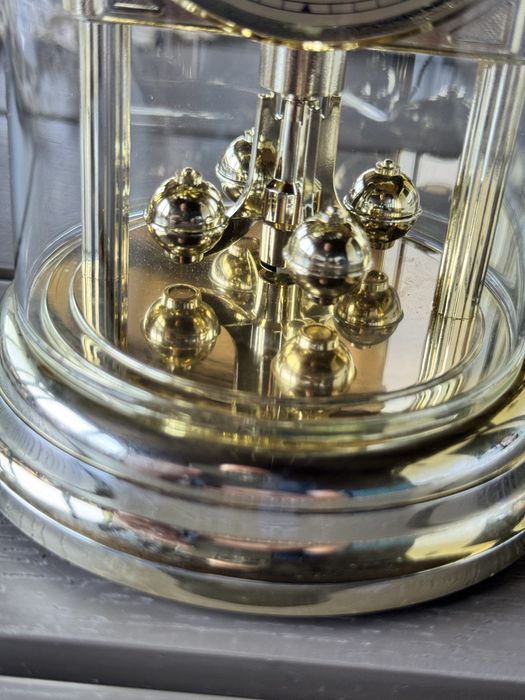 Ceas german Hermle (Franz Hermle & Söhne) aniversar cupola sticla impecabil!
