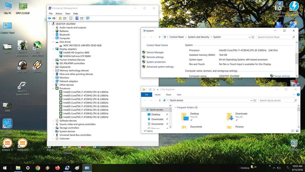 Laptop gaming Lenovo 16" i7, GTX 960M, 16GB Ram, SSHD 1000GB