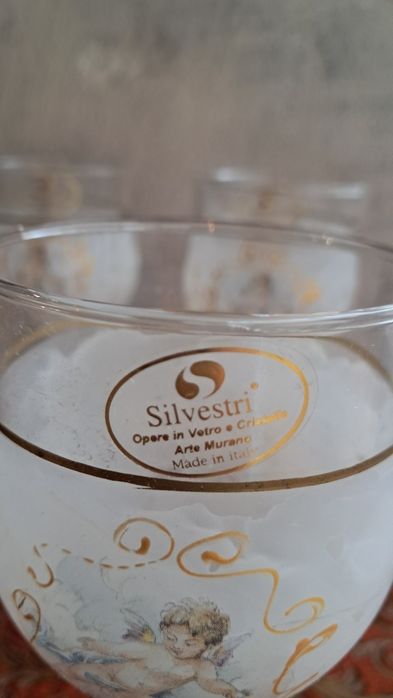 Два комплекта за шампанско и вино Murano