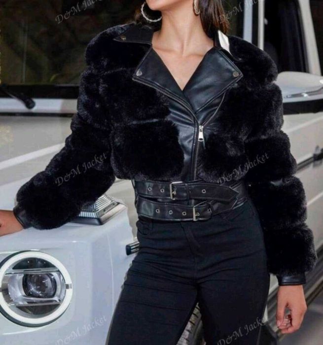 Дамско кожено яке