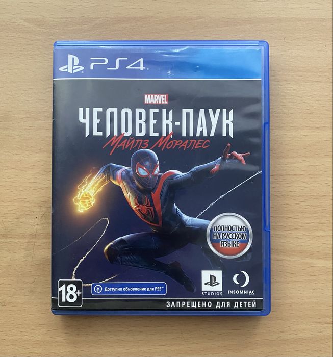 Диск ps4 spider man