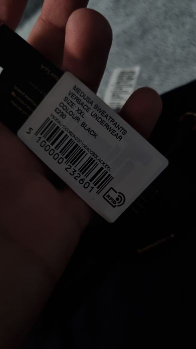 Pantaloni Versace Medusa Sweatpants Negrii