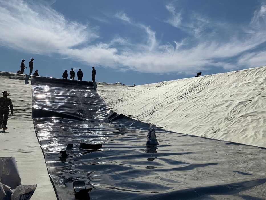 Геомембрана, Геотекстиль HDPE для резевуаров