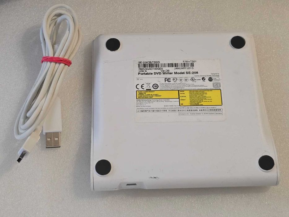 DVD Writer extern Samsung SE-208AB/TSBS, USB2.0, alb - poze reale