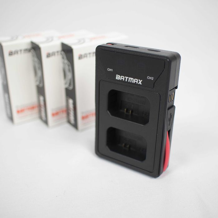 Двойно зарядно за батерии NP-FW50 за Sony 6300 , A6100 , A6400 , A7II