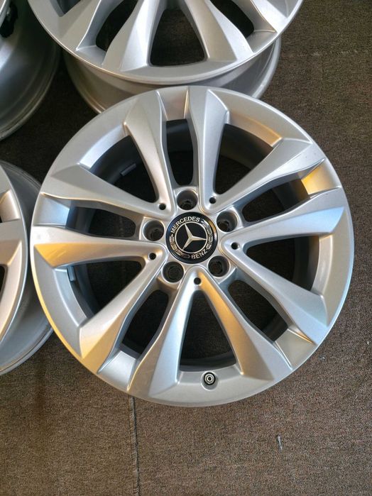 4 Jante Aliaj 5x112 17'' 7J ET 48.5 - OEM Mercedes C-Class W205 W206 A Class B Class CLA GLA GLC V-Class Vito Viano