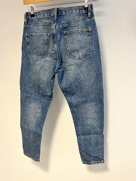 Blugi Zara cropped fit albaștri