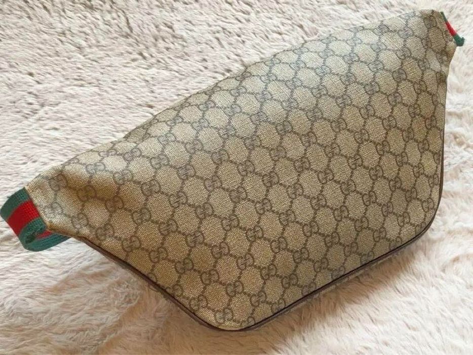 Borseta Gucci GUCCI GG  Waist Bag Body Bag UFO Leather Beige Brown