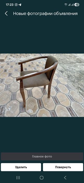 Стеклянный (ойнали) стол стуллар сотилади