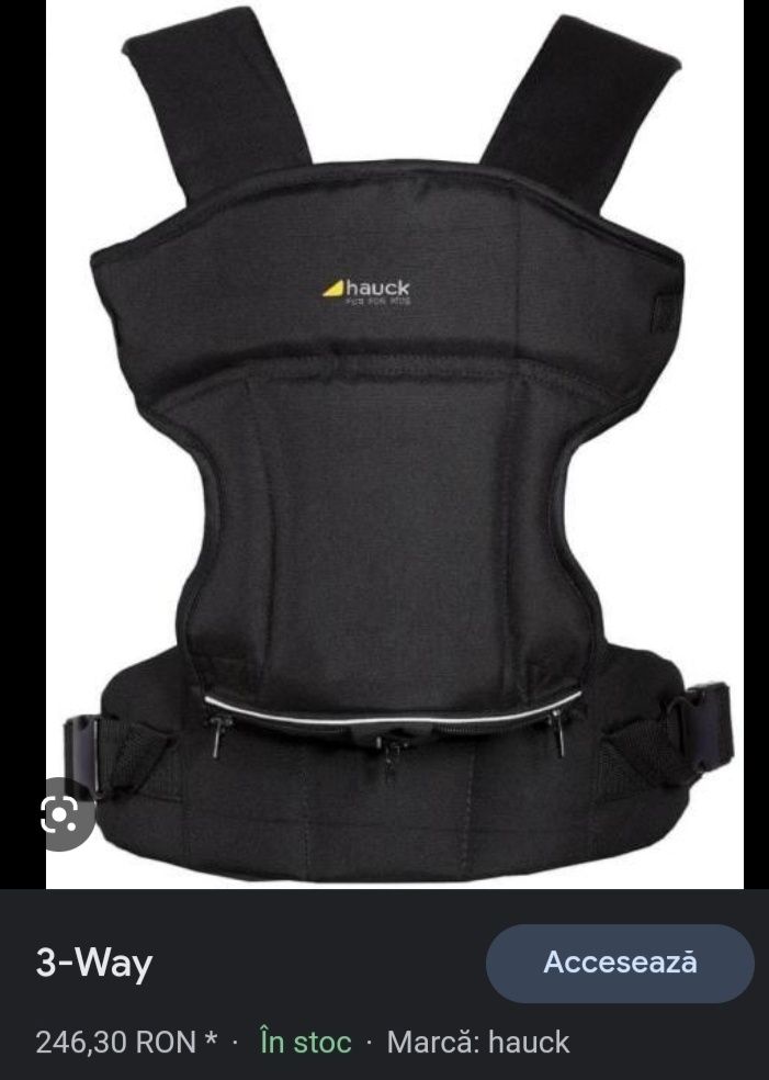 Hauck 3 hot sale way carrier