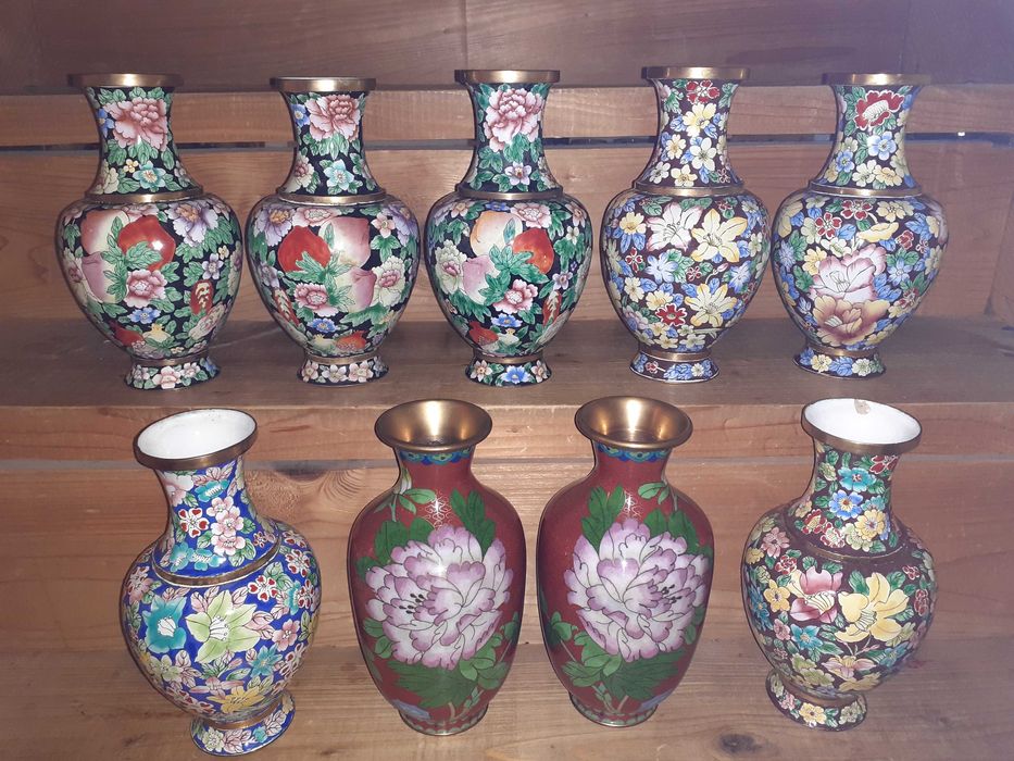 vaza cloisonne 21 cm