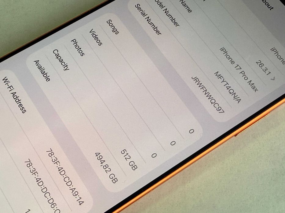 iPhone 17 Pro Max 512gb 100% батерия.Гаранция