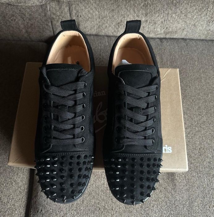 Christian Louboutin Нови Мъжки Маратонки Велур Шипове 40-44 Номер