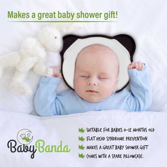 нова ергономична бебешка възглавница Baby Banda