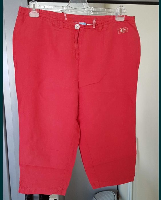 Дънкови  и ленени бермуди BIANCA голям размер