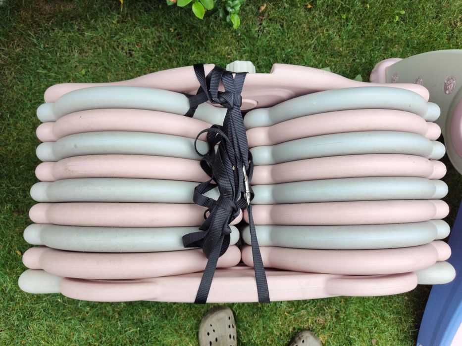 Tarc de joaca cu accesorii copii(Leagan, Calut, Tobogan). 204 x 204 cm