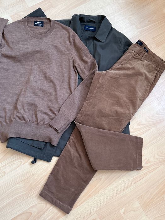 Massimo Dutti кафеви елегантни мъжки джинси 33номер