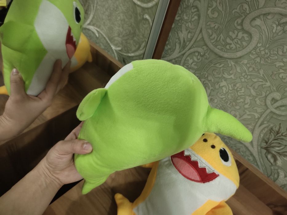 Baby shark tut tu tu игрушка акуленок осталось зелёный в наличии