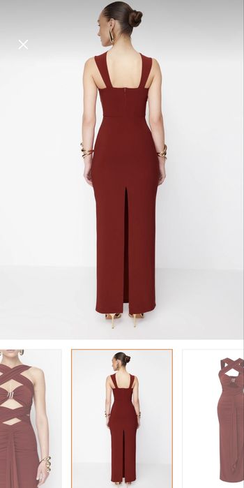 Дълга рокля Trendyol Collection X Zeynep Tosun