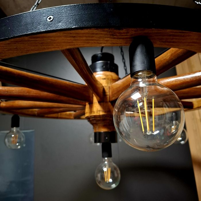 Lustra Rustica Roata Caleasca