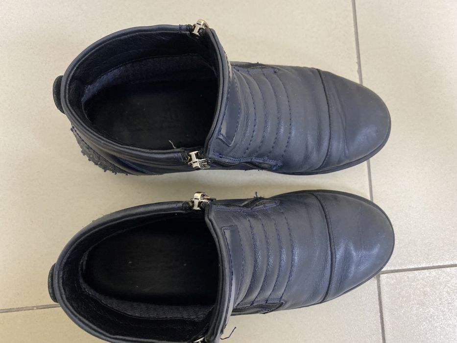 Осенние кожаные ботинки для мальчика