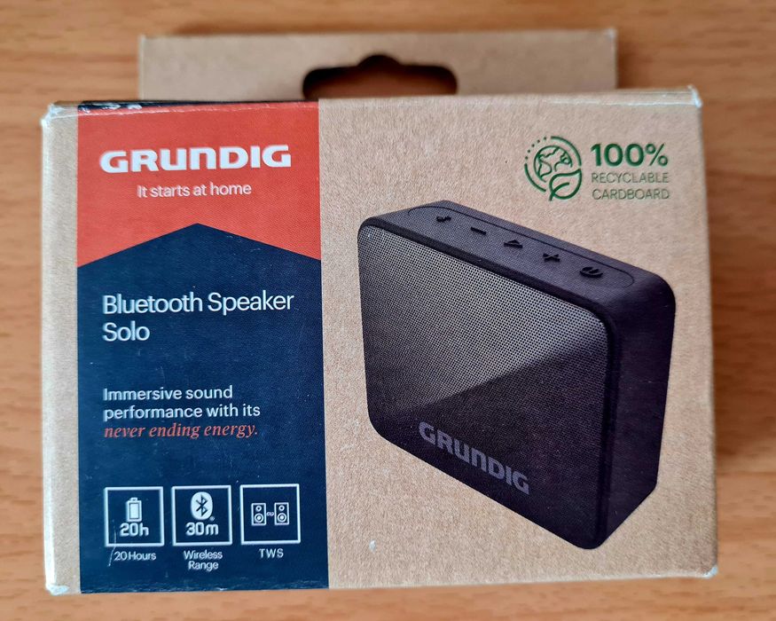 Преносима колонка Grundig GBT Solo Black, Bluetooth, Черна